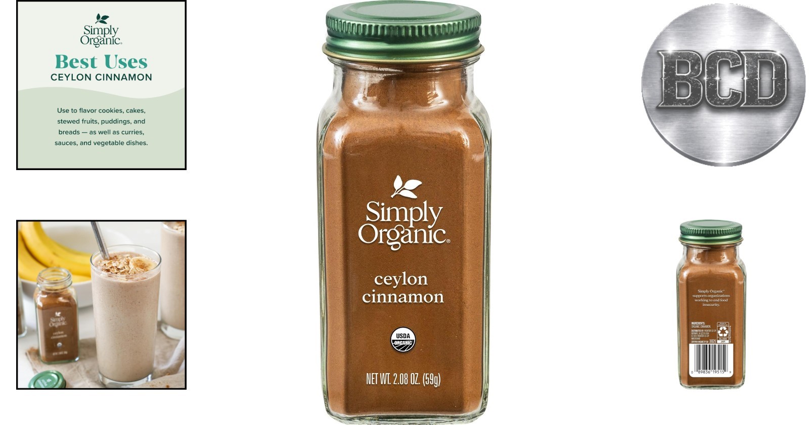 Delicate Flavor Ceylon Ground Cinnamon – 2.08 Oz Organic Spice