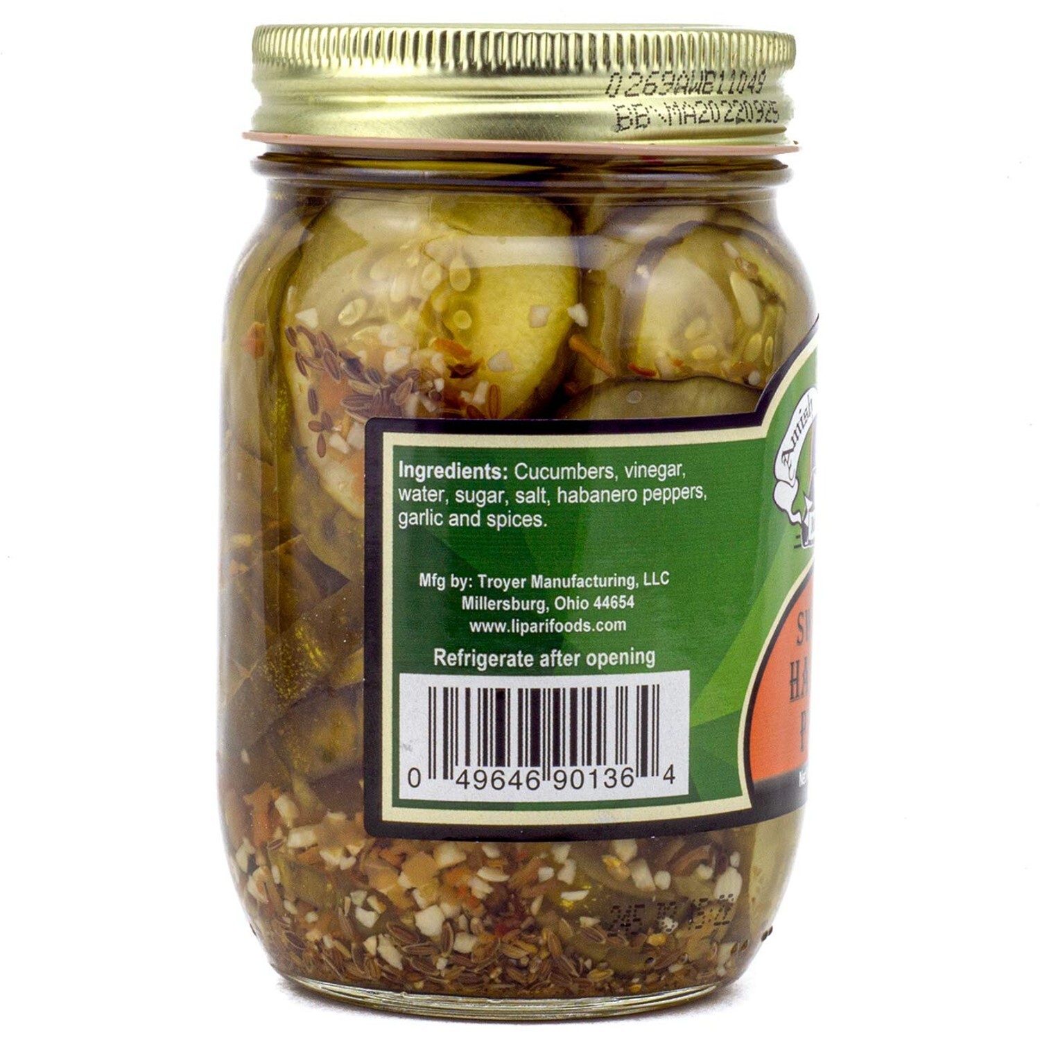 Amish Wedding Sweet Hot Habanero Pickles All Natural Locally Made 2 Jars