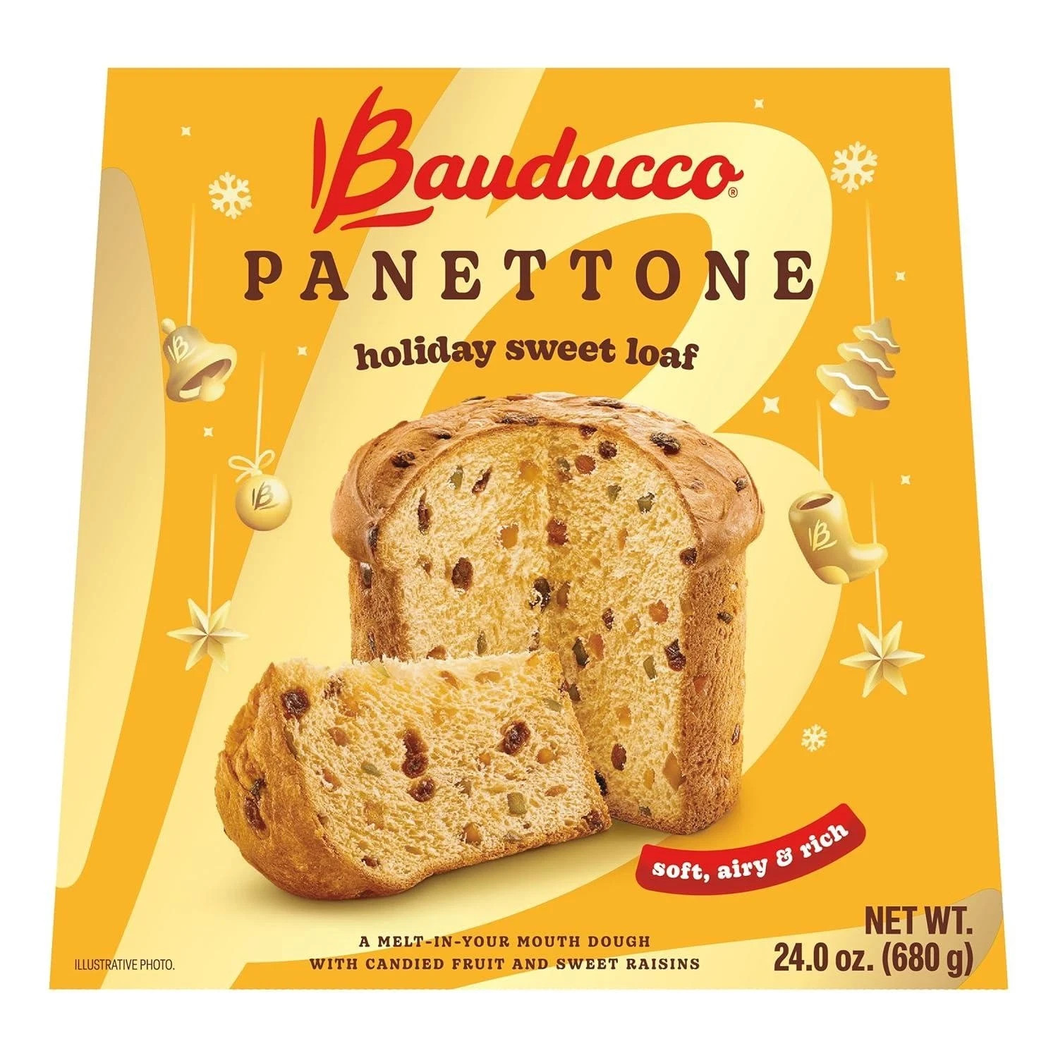 Bauducco Classic Panettone – Soft and Moist Bread 24oz BB 05/2026