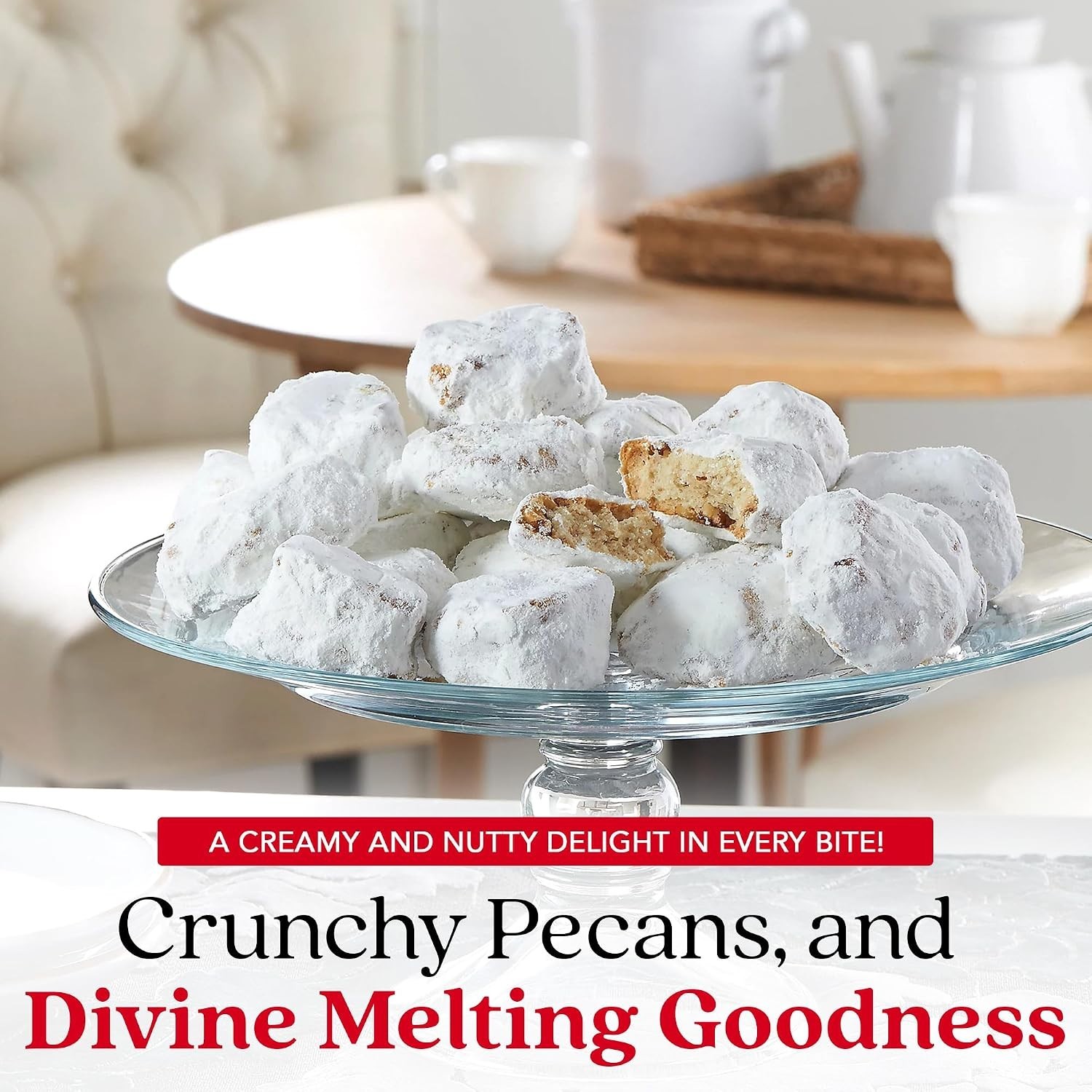 David’s Gourmet Butter Pecan Cookies – 32oz Kosher Meltaways for Every Occasion