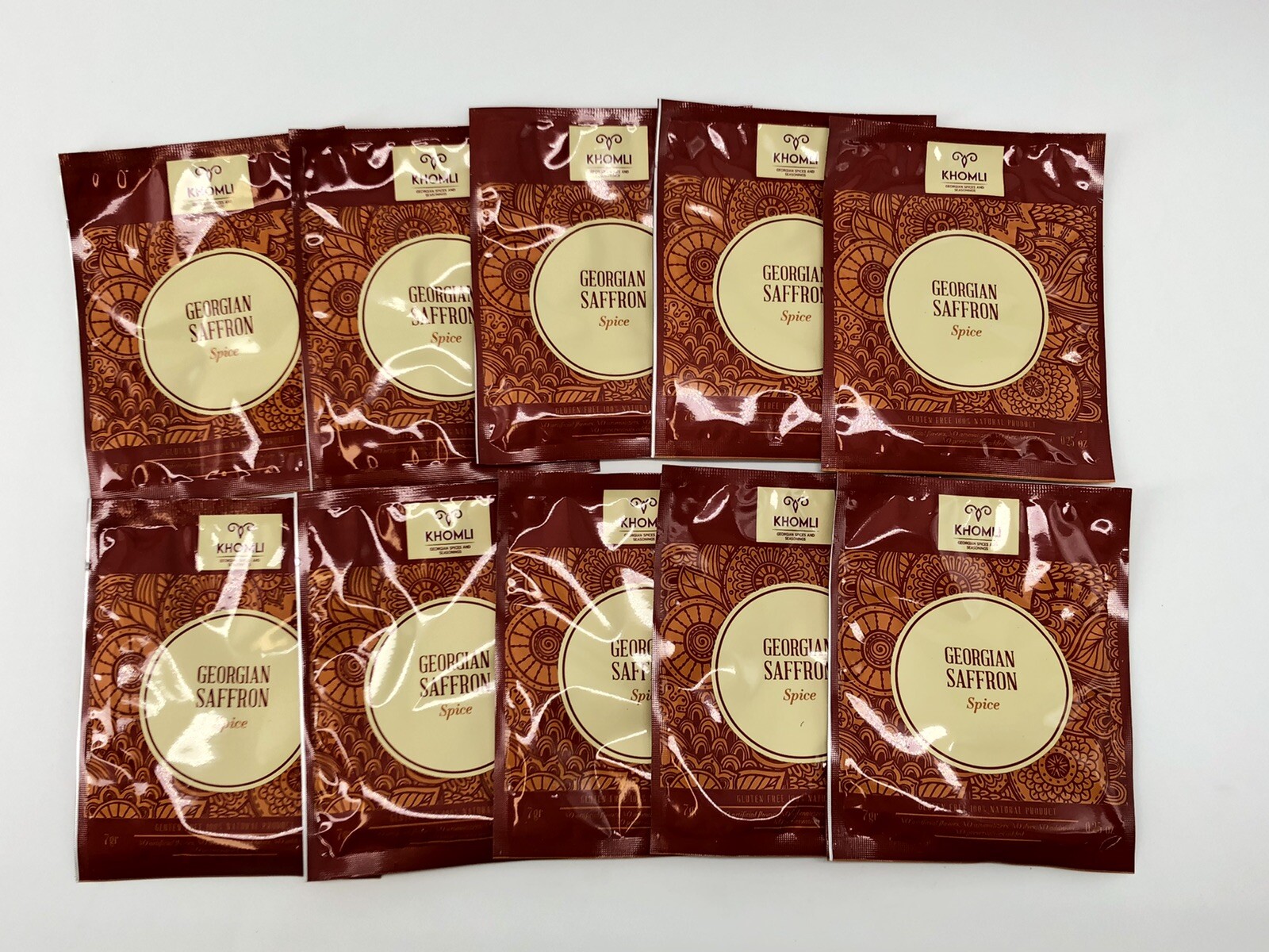 10 each Georgian Saffron spice .25 oz Khomli Natural Product