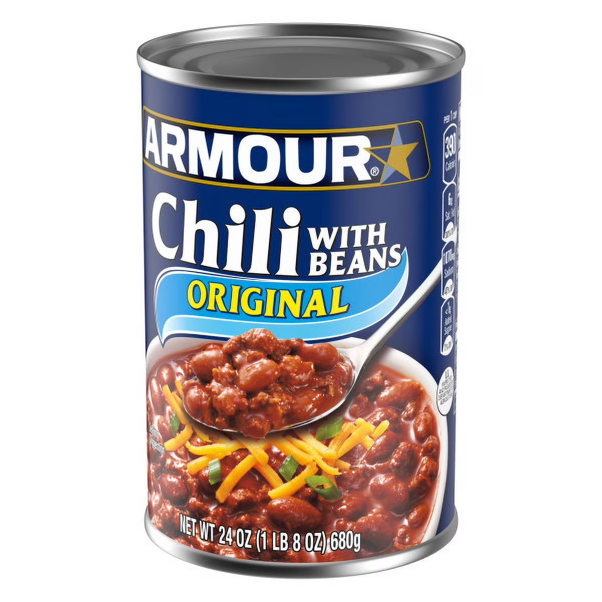 (4 pack) Armour Star Chili with Beans Canned Food, 24 oz Can