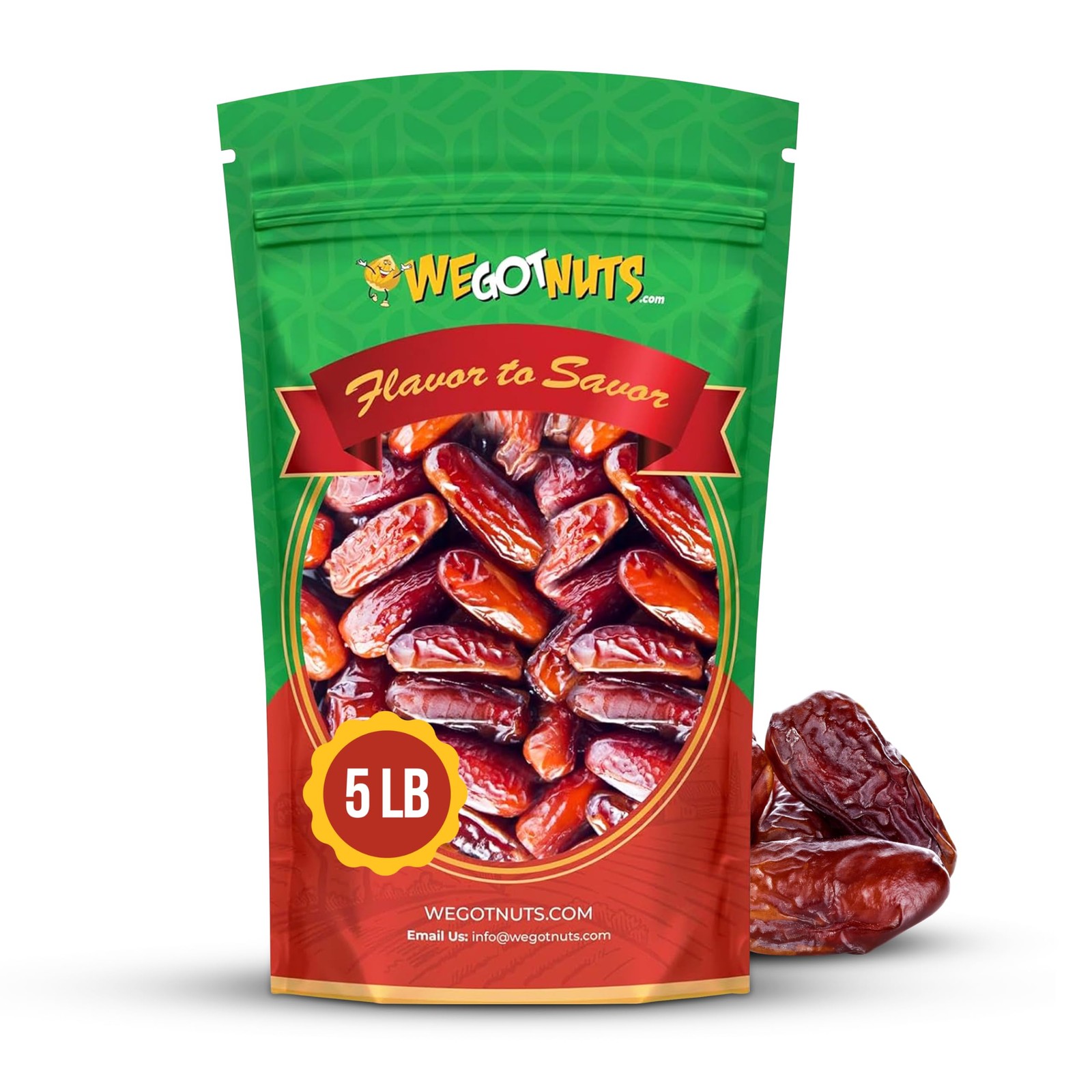5 Pounds Of Dates Pitted (80oz) No Added Sugar, Non GMO, 5 Pound (Pack of 1)
