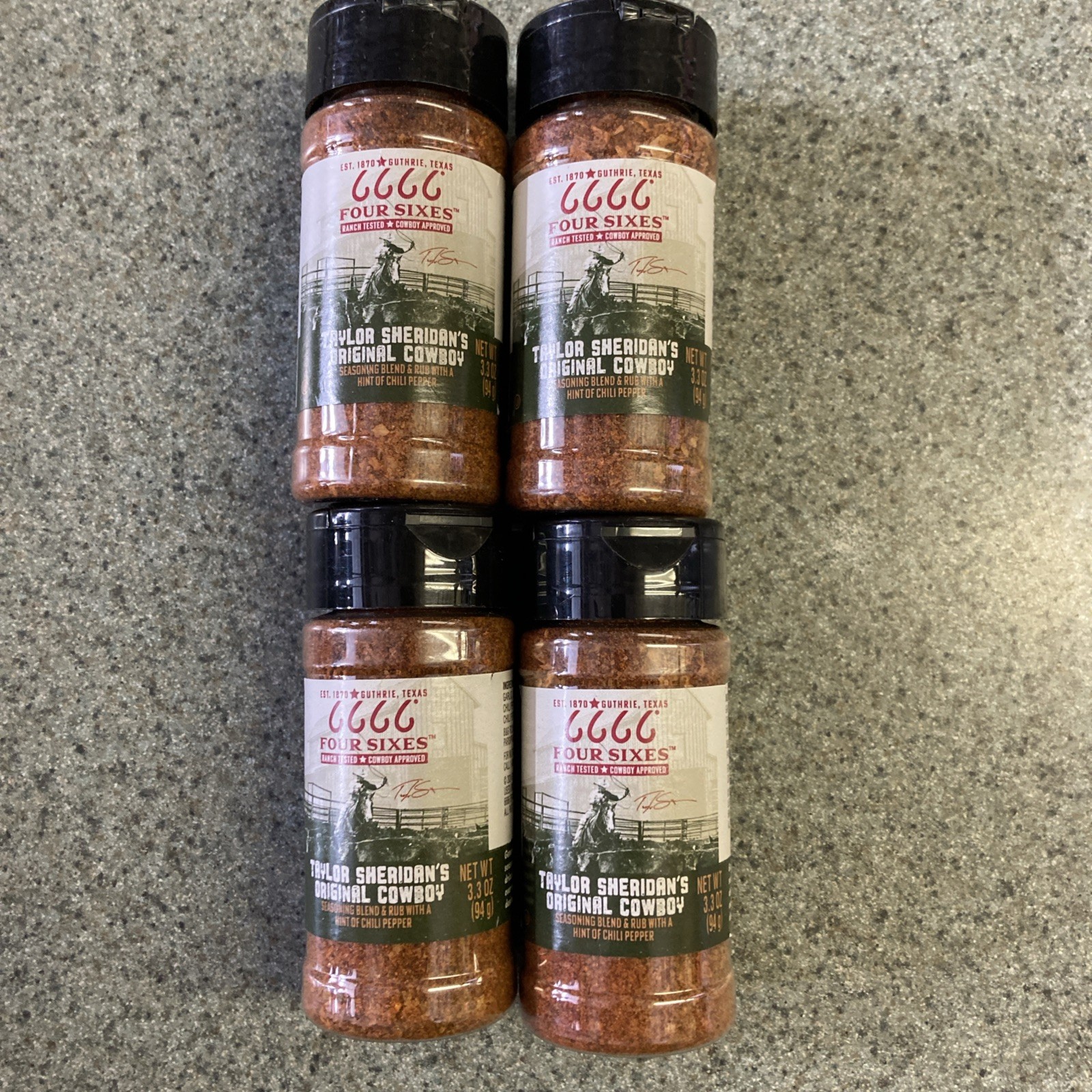 Four Sixes Taylor Sheridan’s Original Cowboy Seasoned Blend Rub 4 Pk 3.3oz
