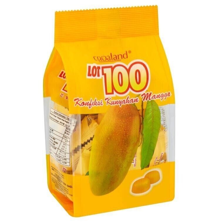 LOT 100 Cocoland Mango Flavoured Gummy Candy 150g x 2 packs