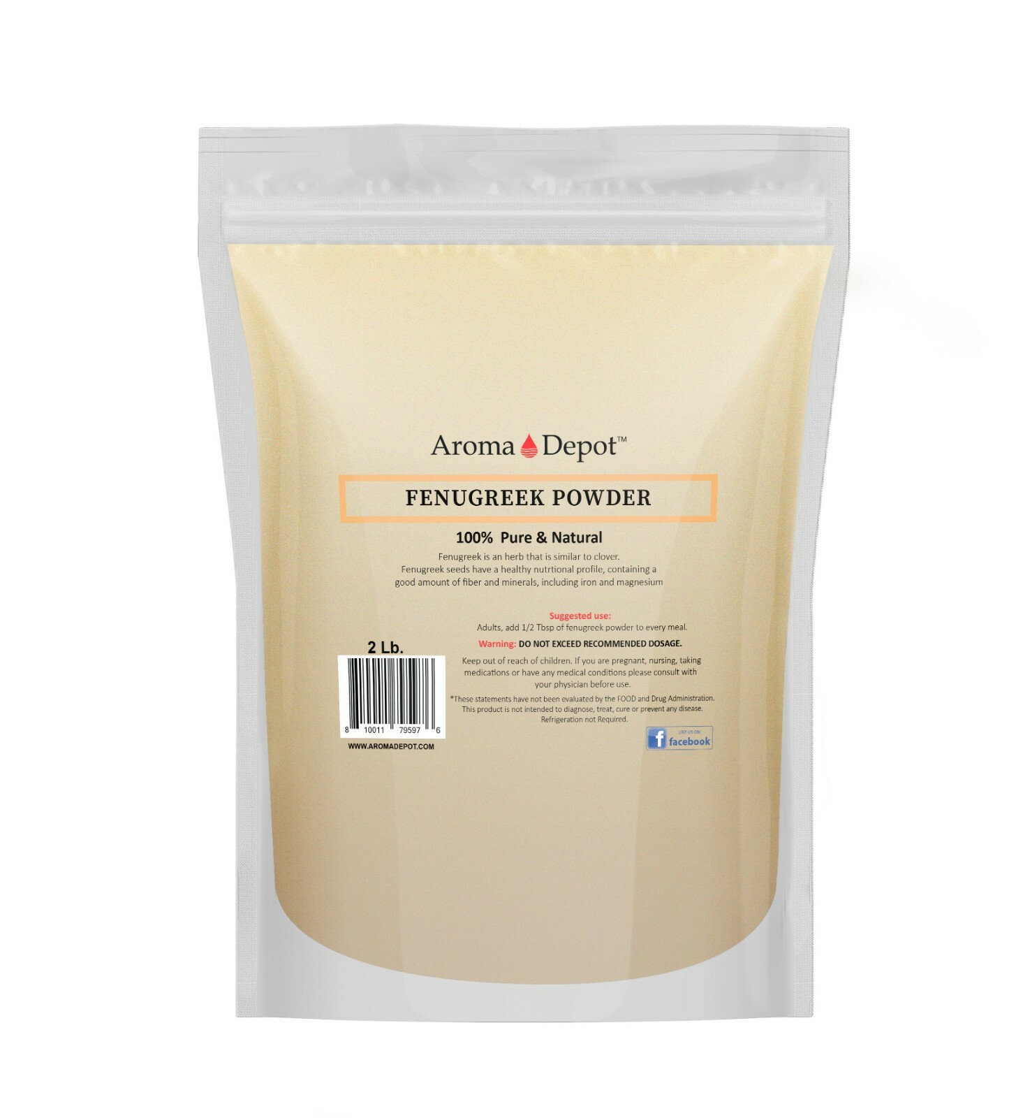 2.5lb Fenugreek Seed Powder Trigonella foenum-graecum Methi Polvo fenogreco JAR