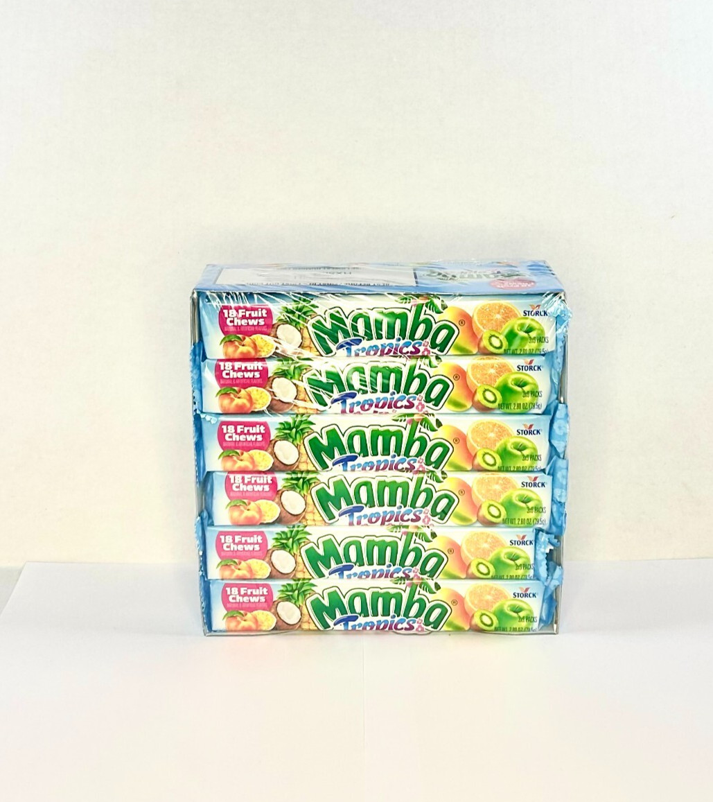 Mamba Tropics Fruit Chew Candy Bulk Candy *Pick Pack* 24 packs 2.80 oz Box