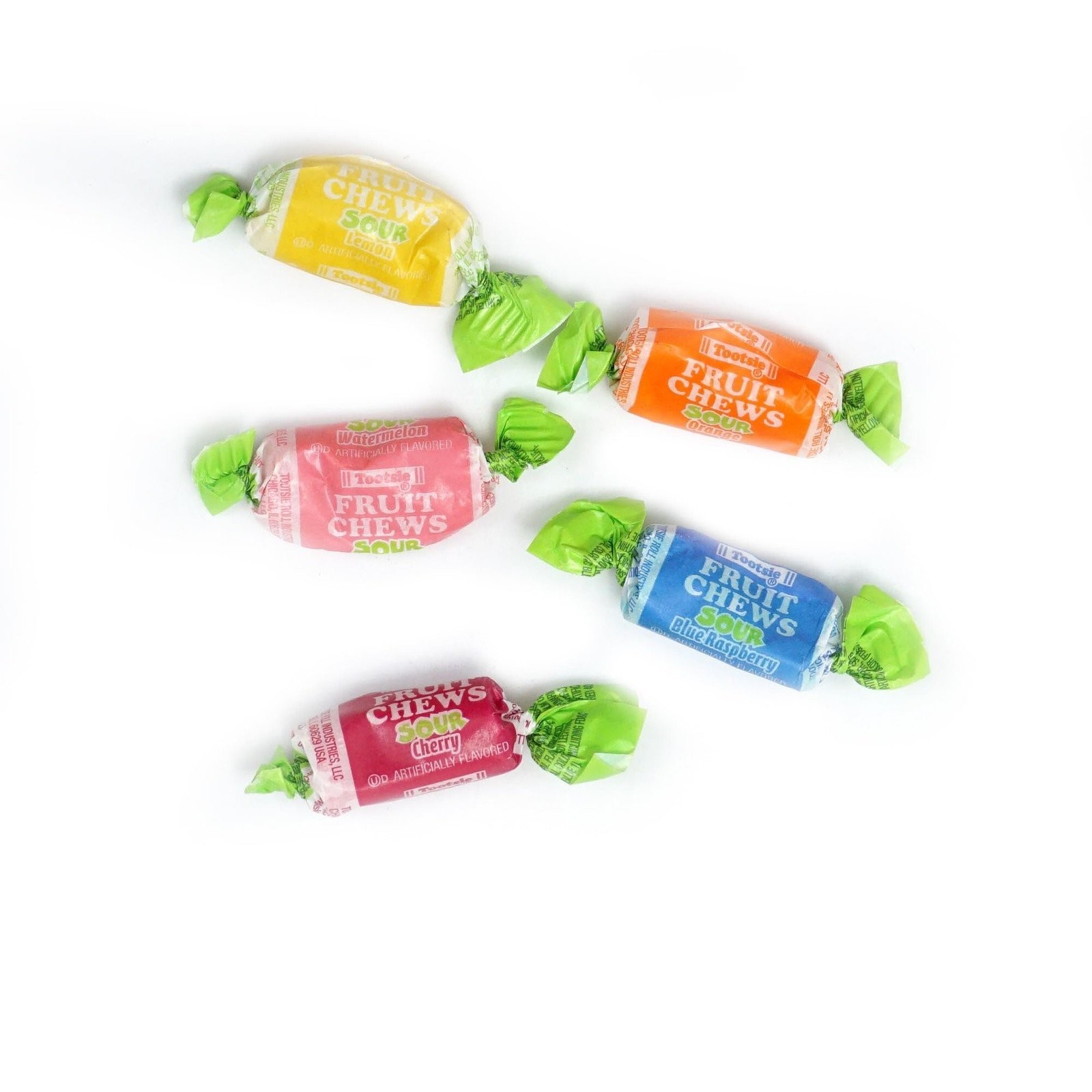 Sour Tootsie Fruit Chews, 1lb Bulk Bag (Approx. 70 Pieces), Mini Chewy Sour…