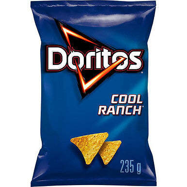 Doritos Tortilla Chips Cool Ranch Flavour, 235g/8.3 oz., Bag,