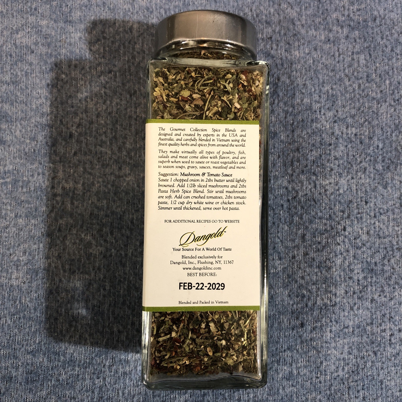 2 PACK ~ The Gourmet Collection Spice Blends PASTA HERB SPICE BLEND 2.99 oz Ea