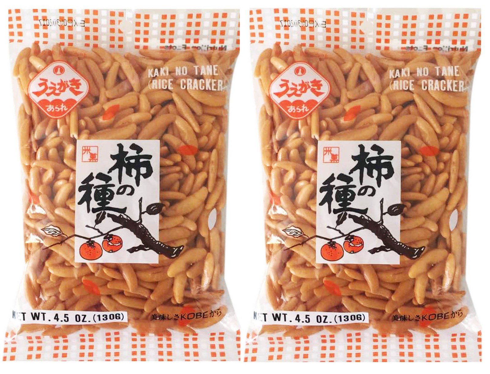 Japanese Traditional Rice Crackers Nori Maki Arare/ Kaki No Tane 2packs