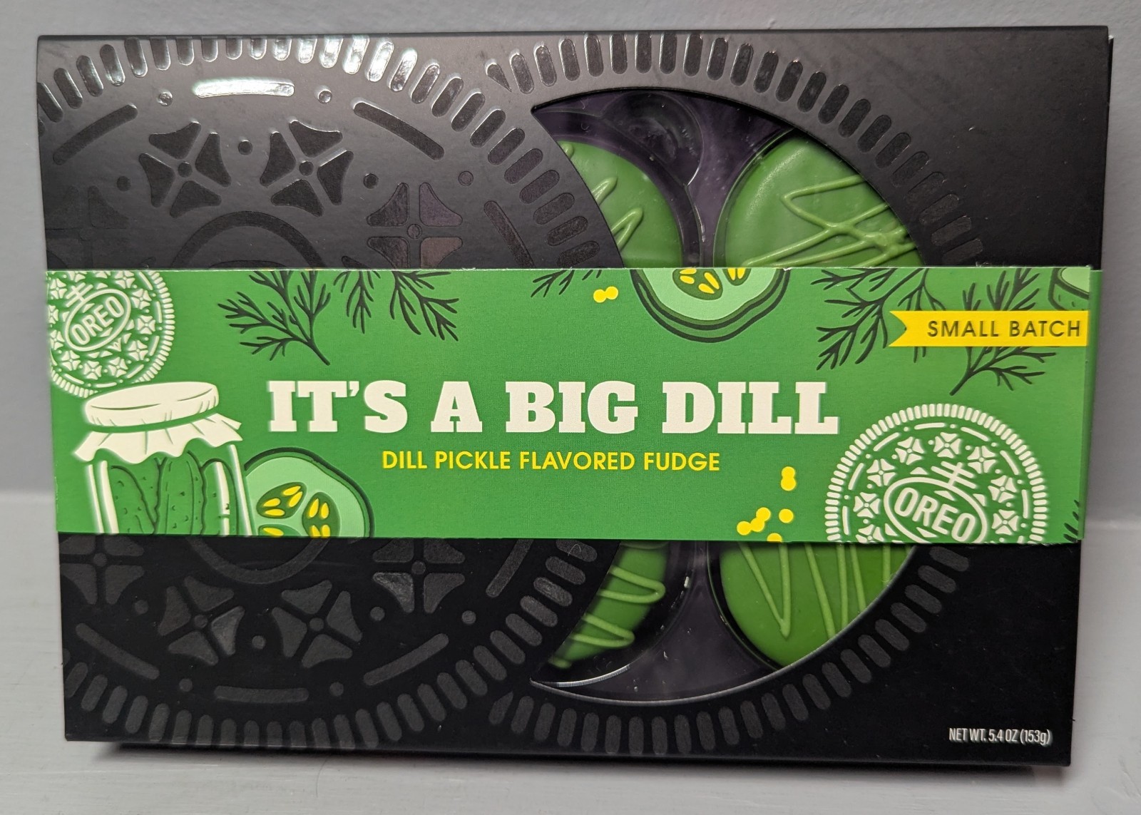 sealed small batch limited edition 6 ct Oreo Dill Pickle fudge April fools 2026