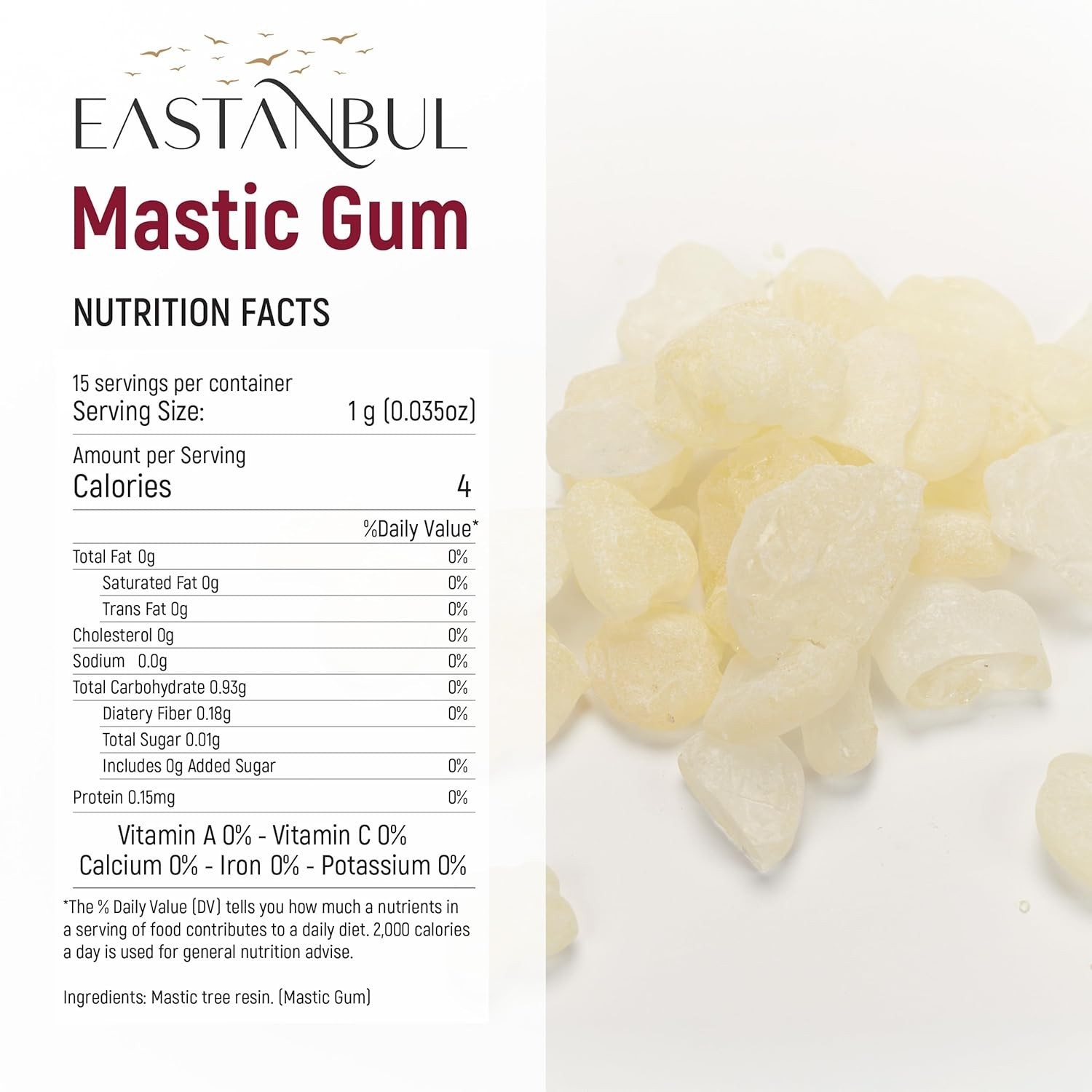Mastic Gum Chewing Gum, 0.53oz15g Mastic Chewing Mewing for Jawline, Large Si…