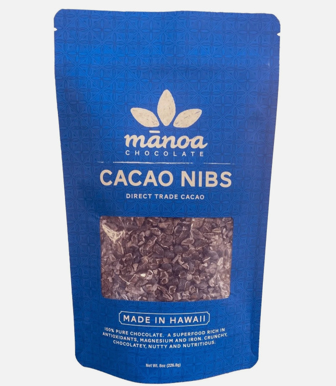 Manoa chocolate I Cacao Nibs 8oz. (226g) Made In Hawaii