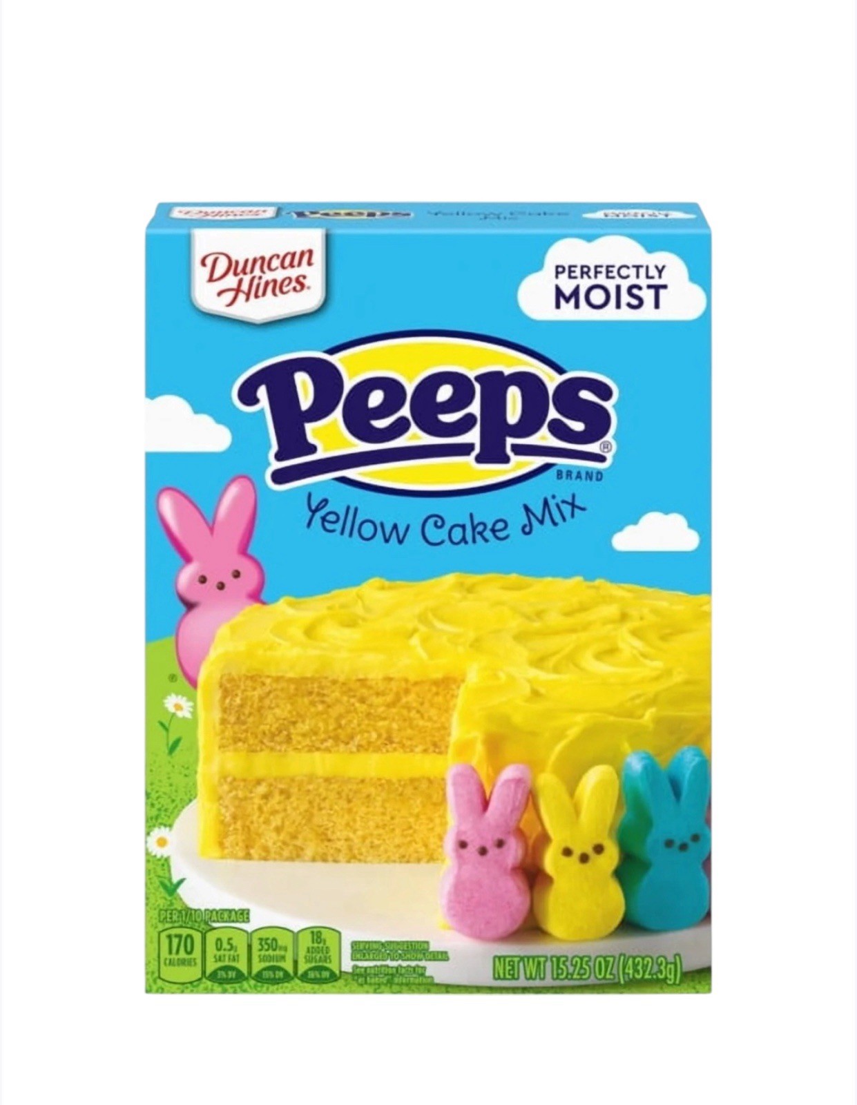2 PK – Duncan Hines Peeps Yellow Cake Mix 15.25 oz.