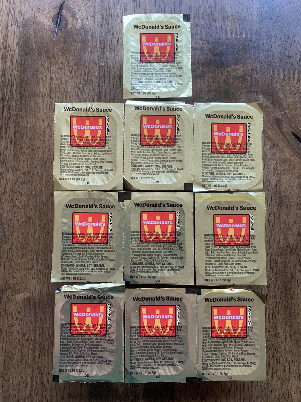 WcDonald’s Savory Chili Sauce Lot x10 McDonald’s Limited Release Anime Japanese