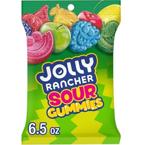 JOLLY RANCHER Sour Gummies Assorted Fruit Flavored 6.5 oz