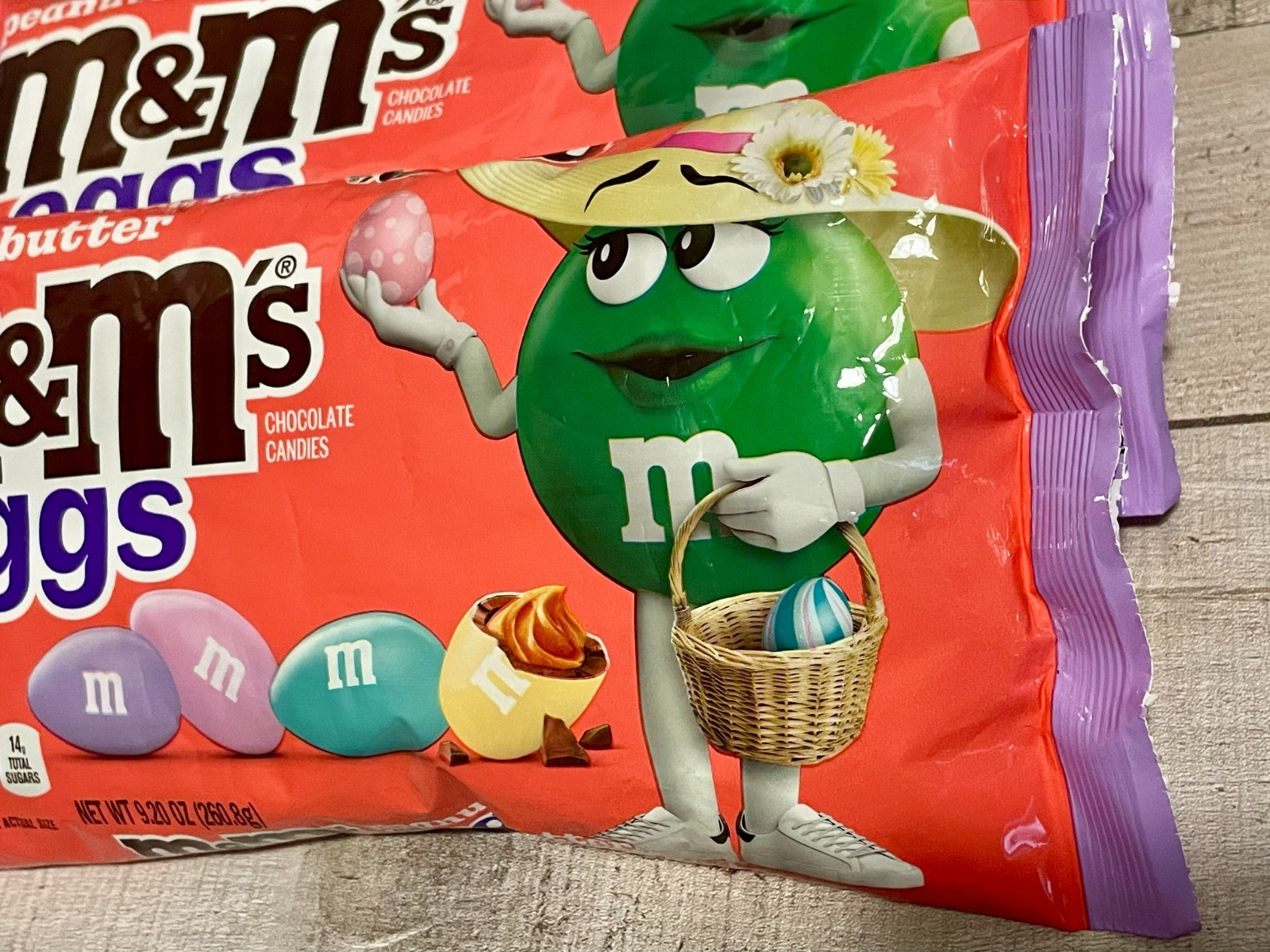 M&M’s Peanut Butter Spring Pastel Easter Eggs 9.2 oz. Bags (3 Bags)