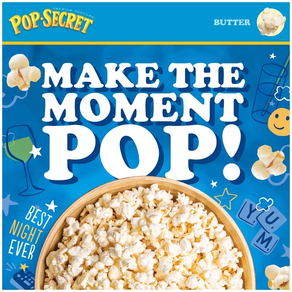 Microwave corn, 100 Calorie Butter Flavor, 1.1 oz Mini Bags, 12 Ct