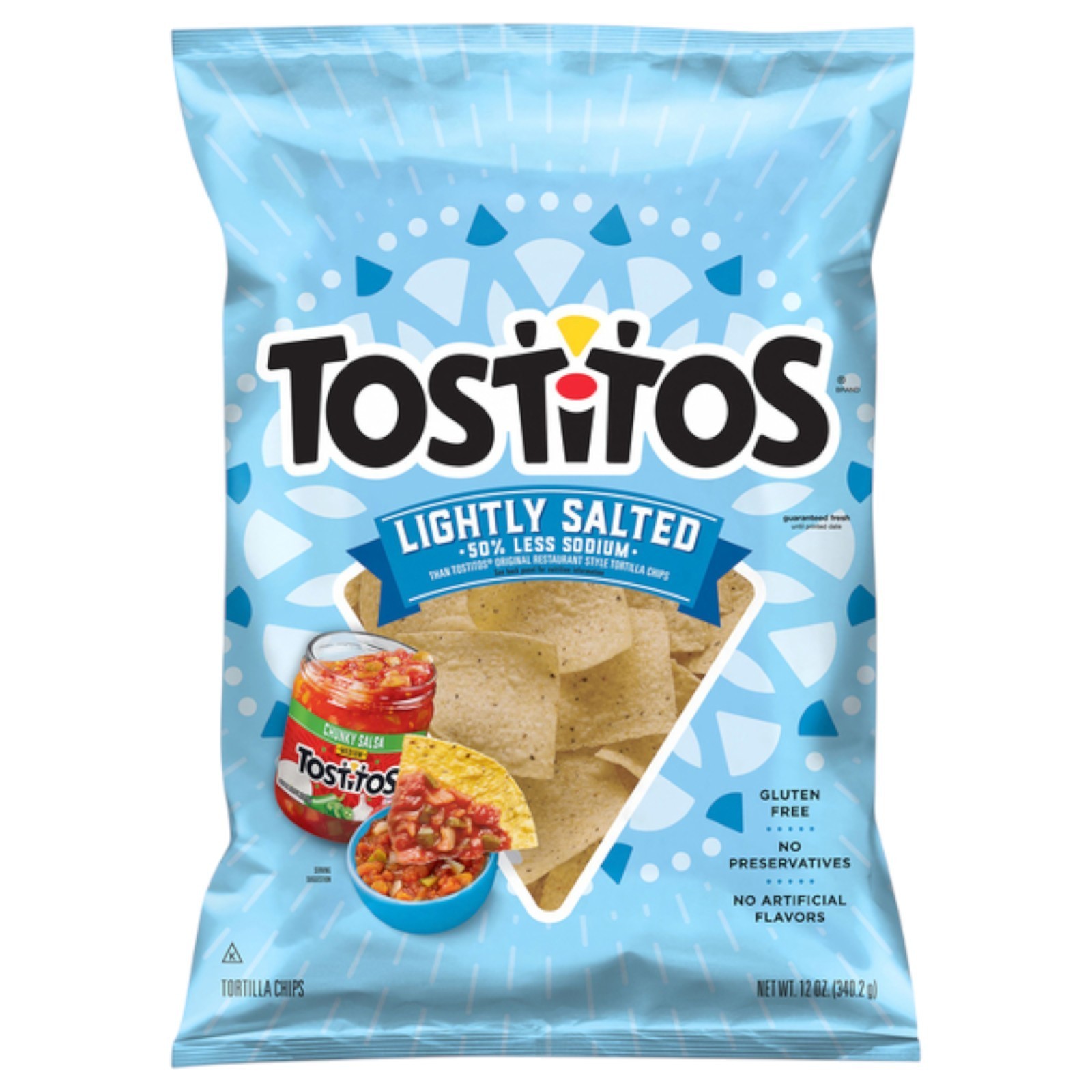 (3 Pack) Tostitos Lightly Salted Restaurant Style Tortilla Chips 12 oz Bags