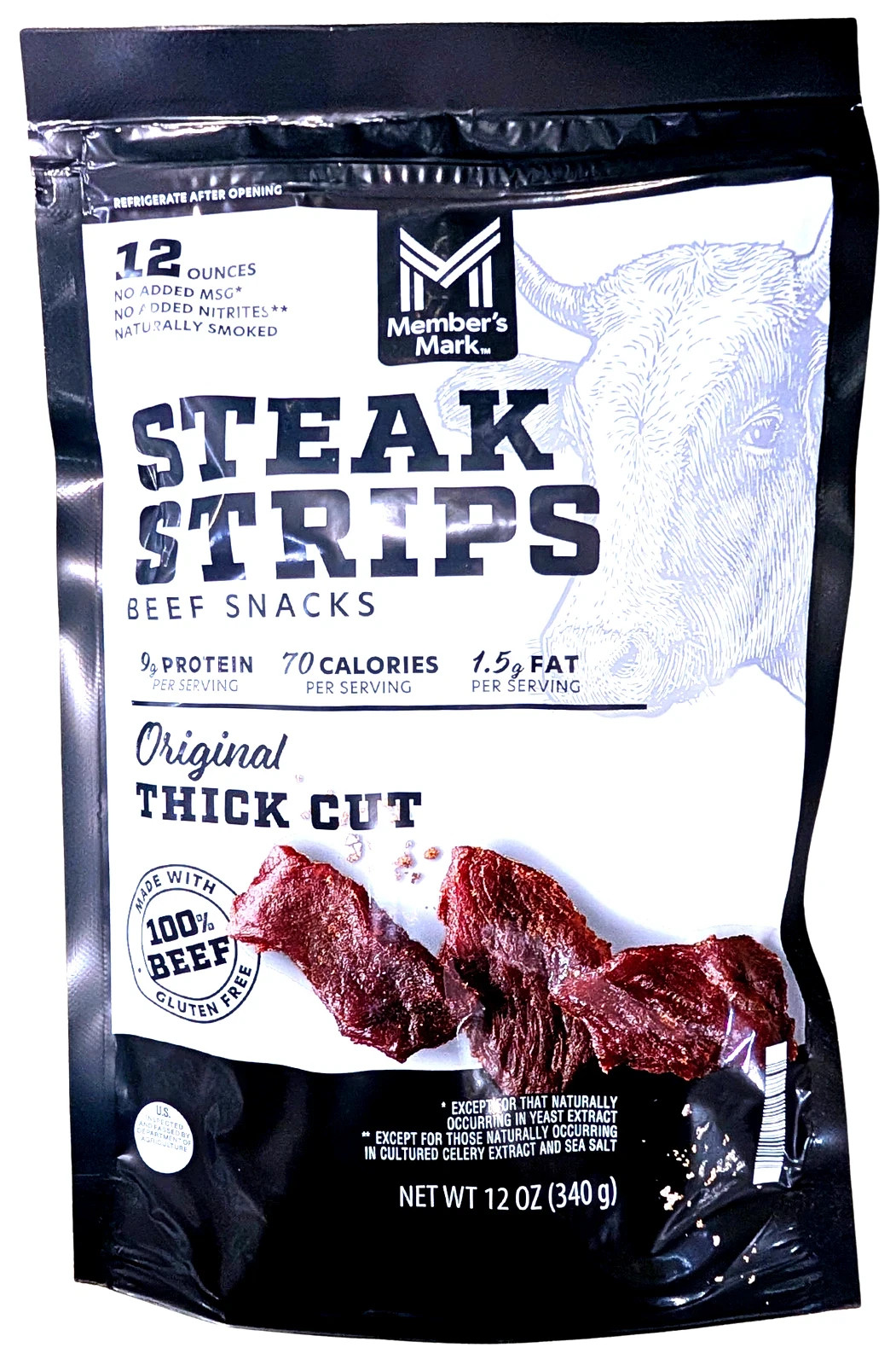 Member’s Mark Beef Steak Strips 12 oz High-Quality Protein Snack