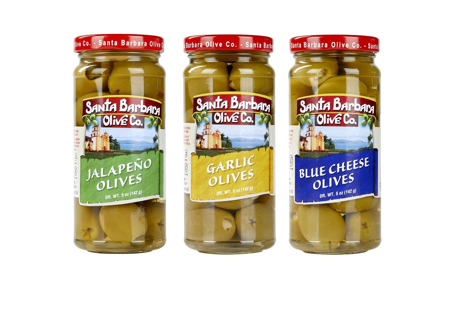 Santa Barbara 3pk Garlic Stuffed, Jalapeno Stuffed & Blue Cheese Stuffed 5oz …