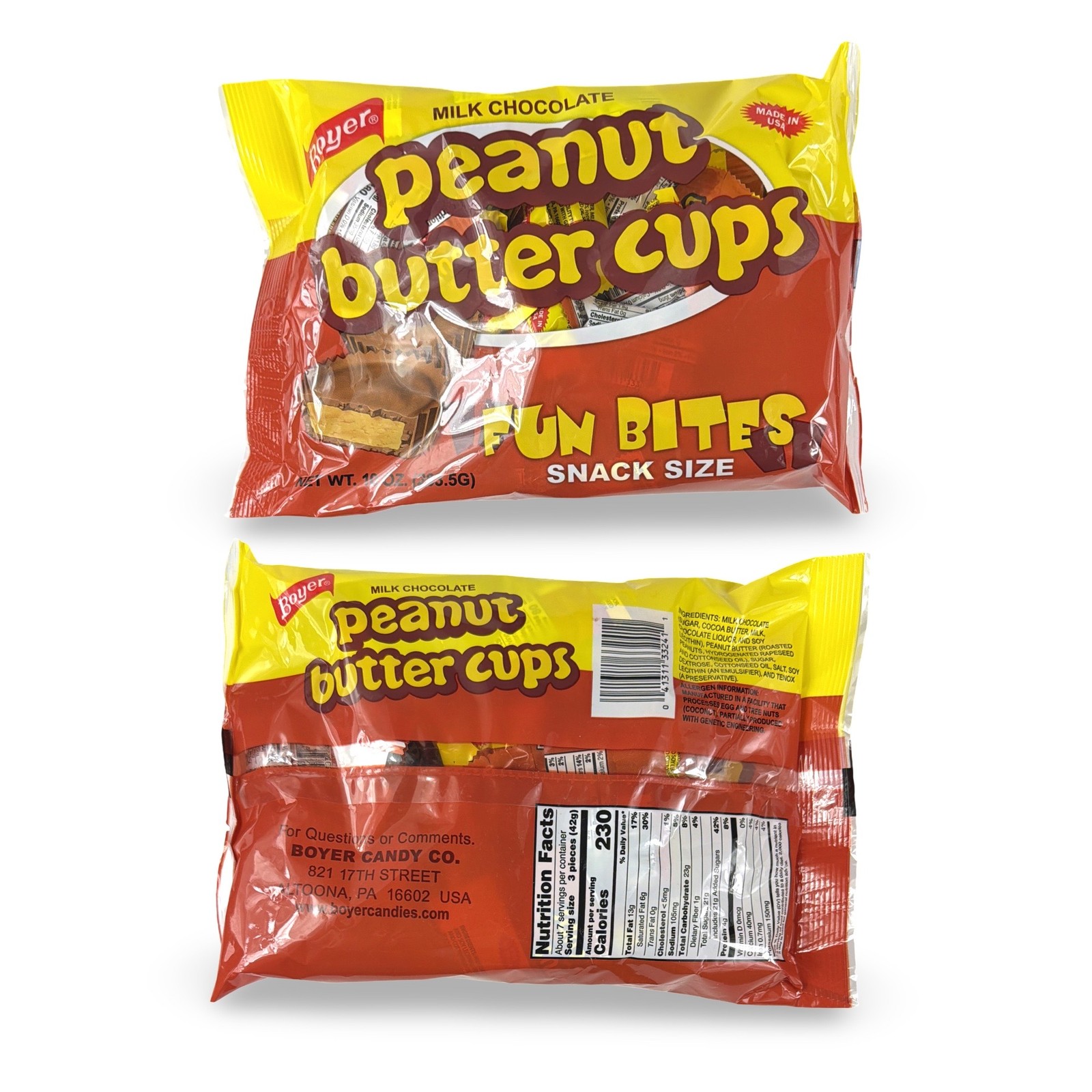 Boyer Candy Company Peanut Butter Cups – Butterscotch, Mallo Cup, Peanut Butter