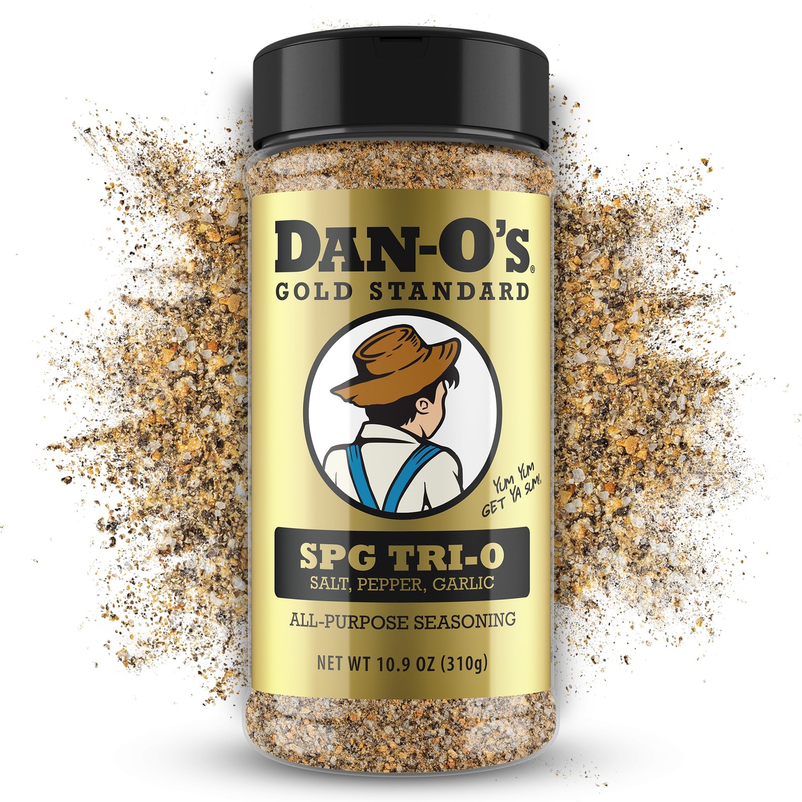 DanO’s SPG TriO Seasoning – Salt, Pepper & Garlic Blend – Medium Bottle – Pre…