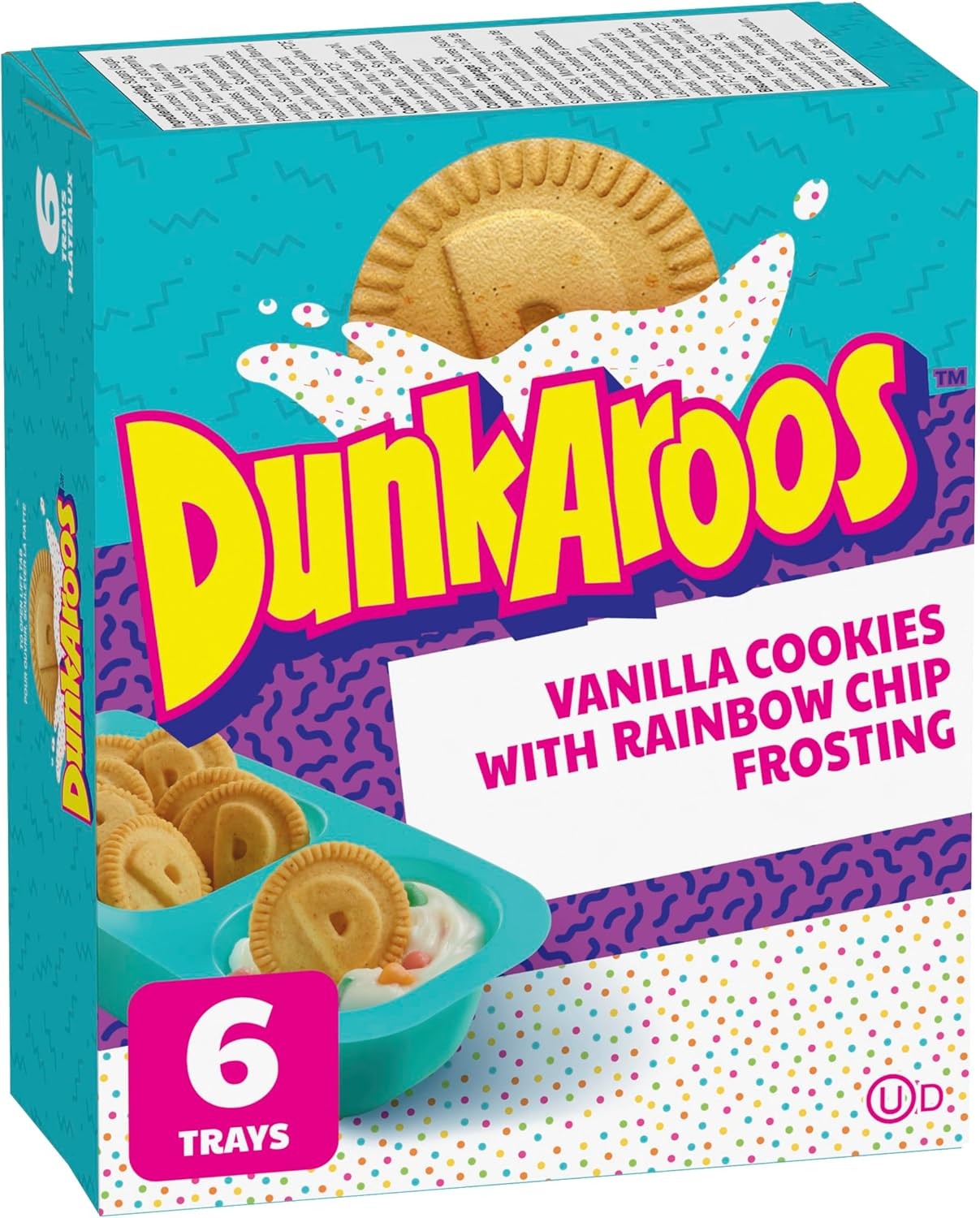 2-Pack Betty Crocker Dunkaroos Vanilla Cookies with Rainbow Chip Vanilla Frostin