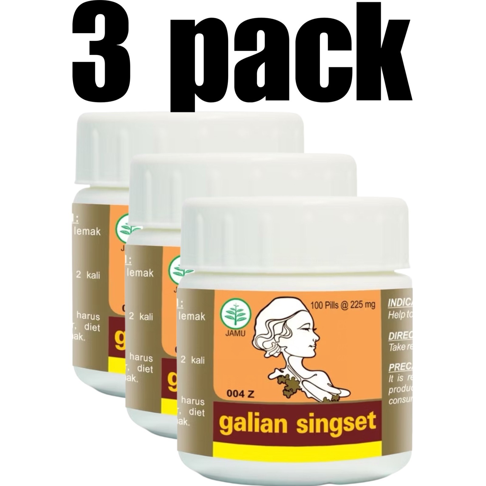3x Galian Sing 100 Pills Herbs Spices Extract Natural Organic Pure Herbal Health