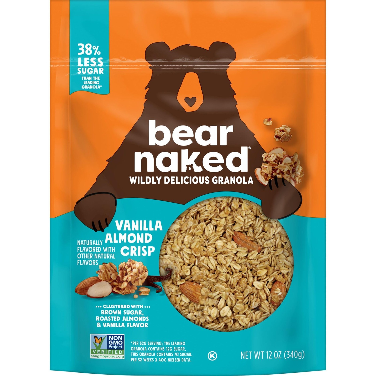 Bear Naked Granola Cereal, Whole Grain Granola, Breakfast Snacks, Vanilla Al…