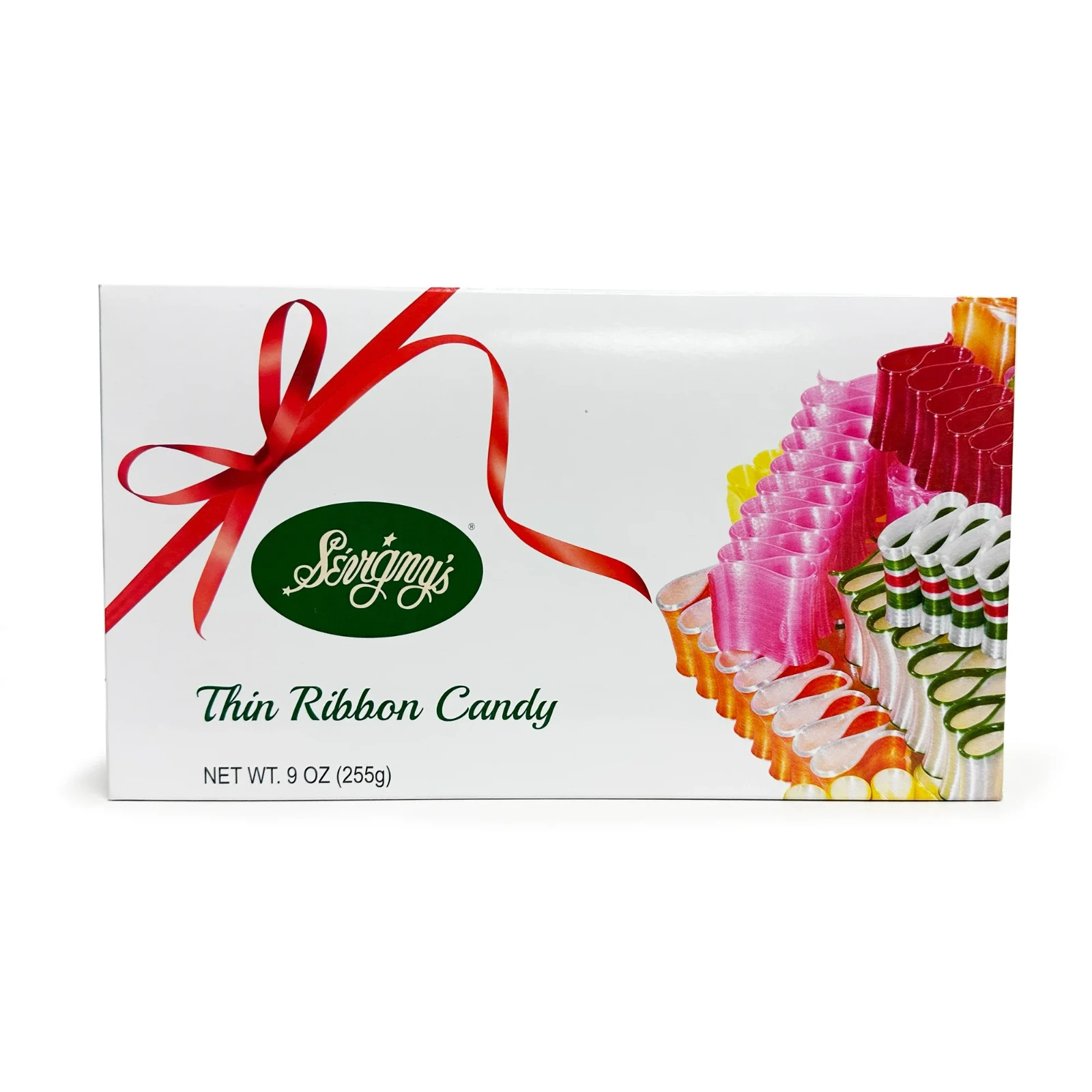 Thin Ribbon Candy – Made in USA. 9 Oz. Box, (2 Pack)