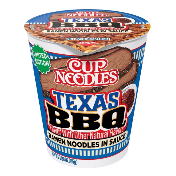 Nissin Cup Noodles Texas BBQ Limited Edition, 3.0 oz