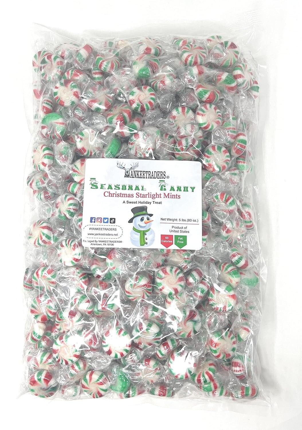 Christmas Starlight Mints, 2 lb. or 4 lb. ~ YANKEETRADERS® ~ SHIPS FREE