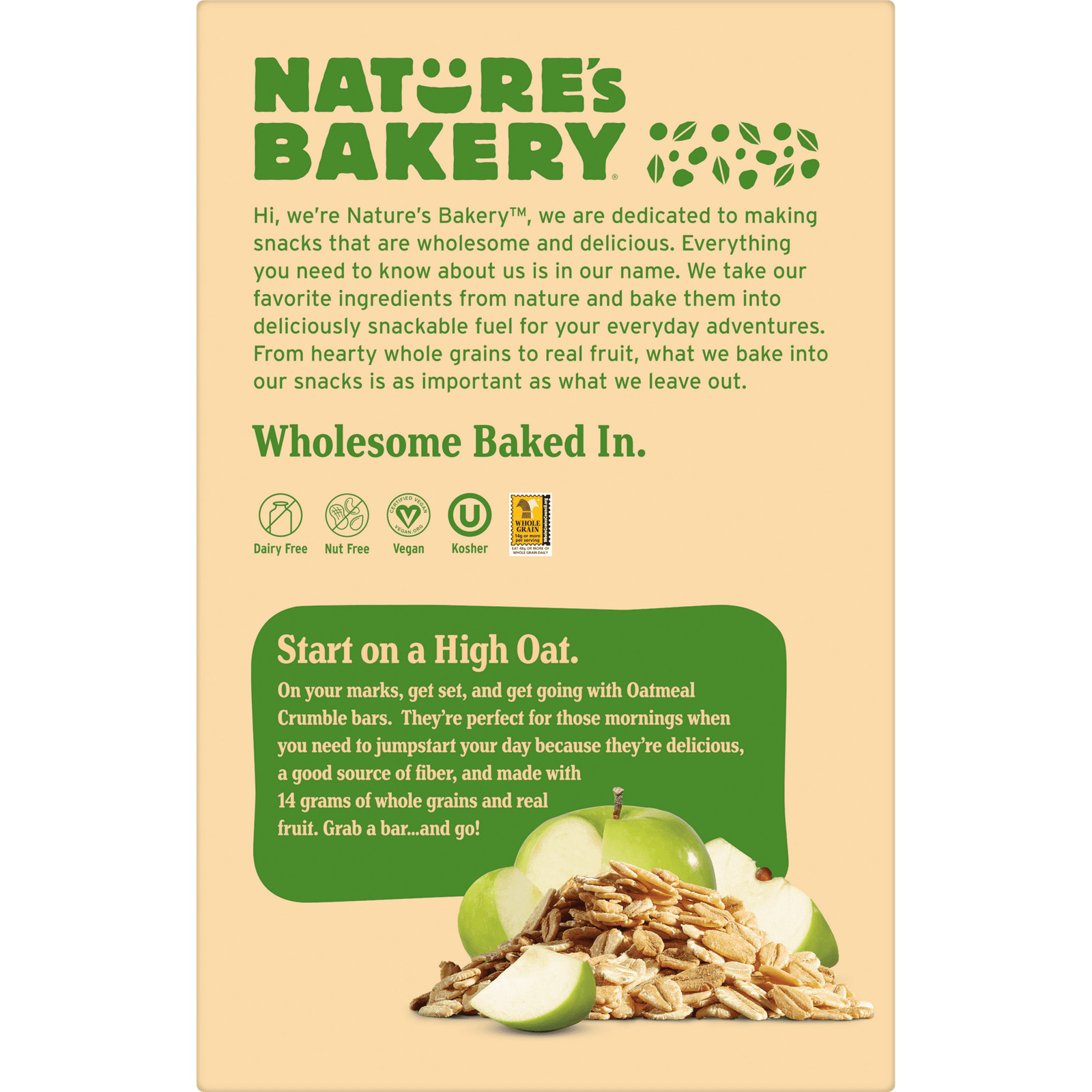 Nature’s Bakery Apple Oatmeal Crumble Bars 1.41 oz (10 Pack )