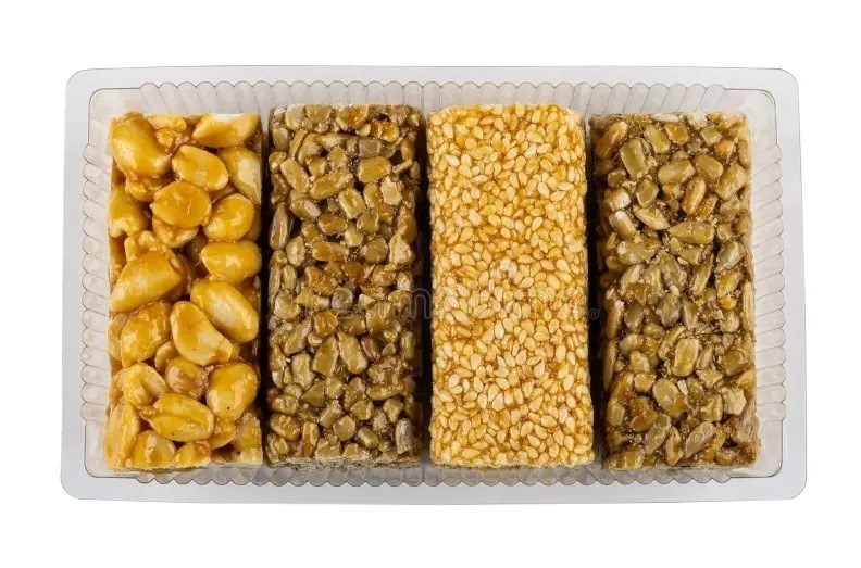 2x Timosha Kozinaki Assorti 225g –Mixed Sunflower, Peanut & Sesame Brittle Snack