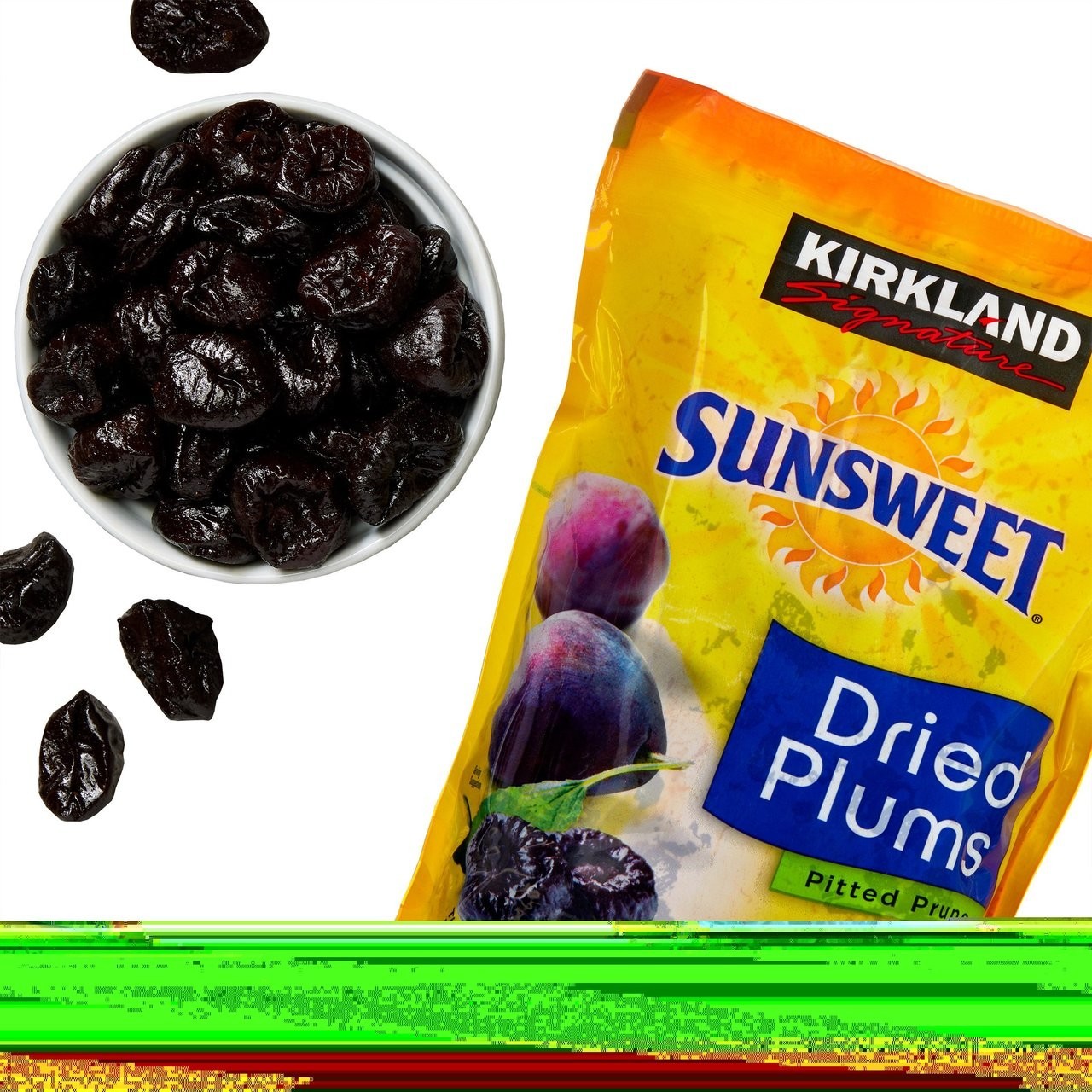 Kirkland Signaturee Whole Dried Plums – Sunsweet Pitted Prunes, 3.5 lbs, Kosher