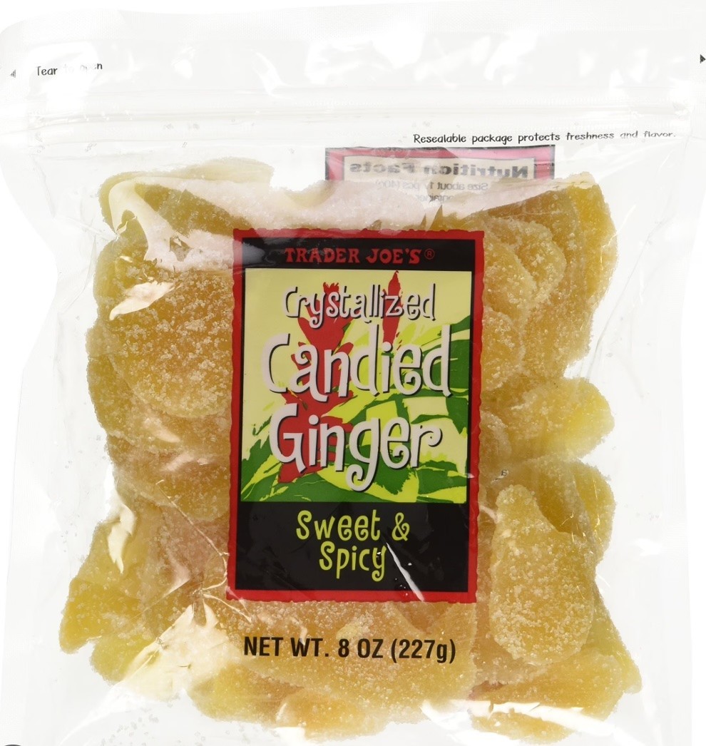Trader Joe’s Crystallized Candied Ginger Sweet & Spicy (Pack of 1)