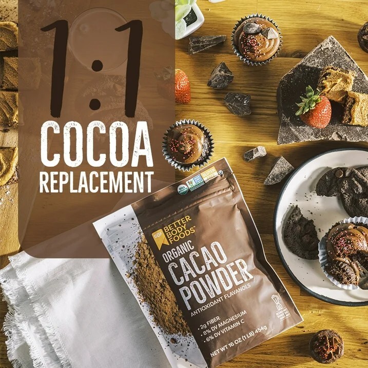 BetterBody Foods Organic Cacao Powder, 16 oz