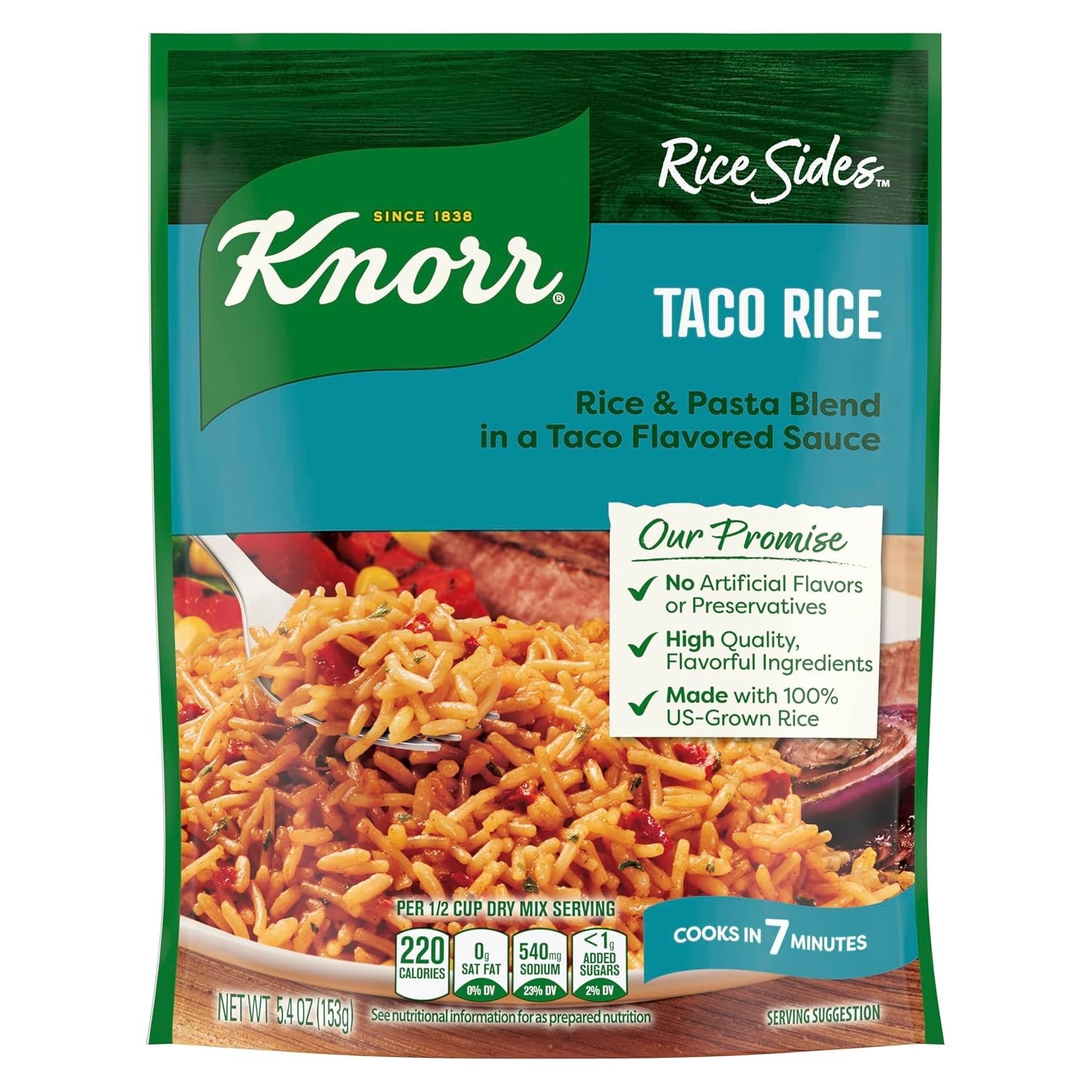 Taco Rice Side for Meals 5.4 oz Kosher No Artificial Flavors