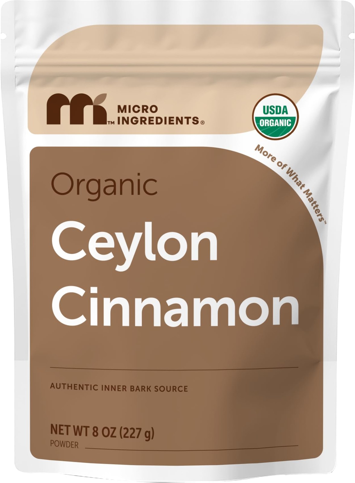 Micro Ingredients Organic Ceylon Cinnamon Powder, 8 oz | Sri Lanka Source | True