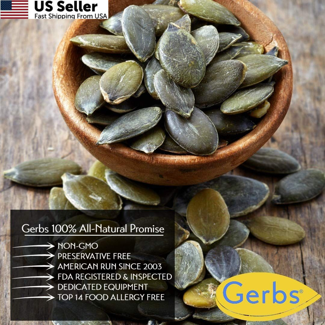 Gerbs Raw Pumpkin Seed Kernels 1 lb. | North American 1 Pound (Pack of 1)
