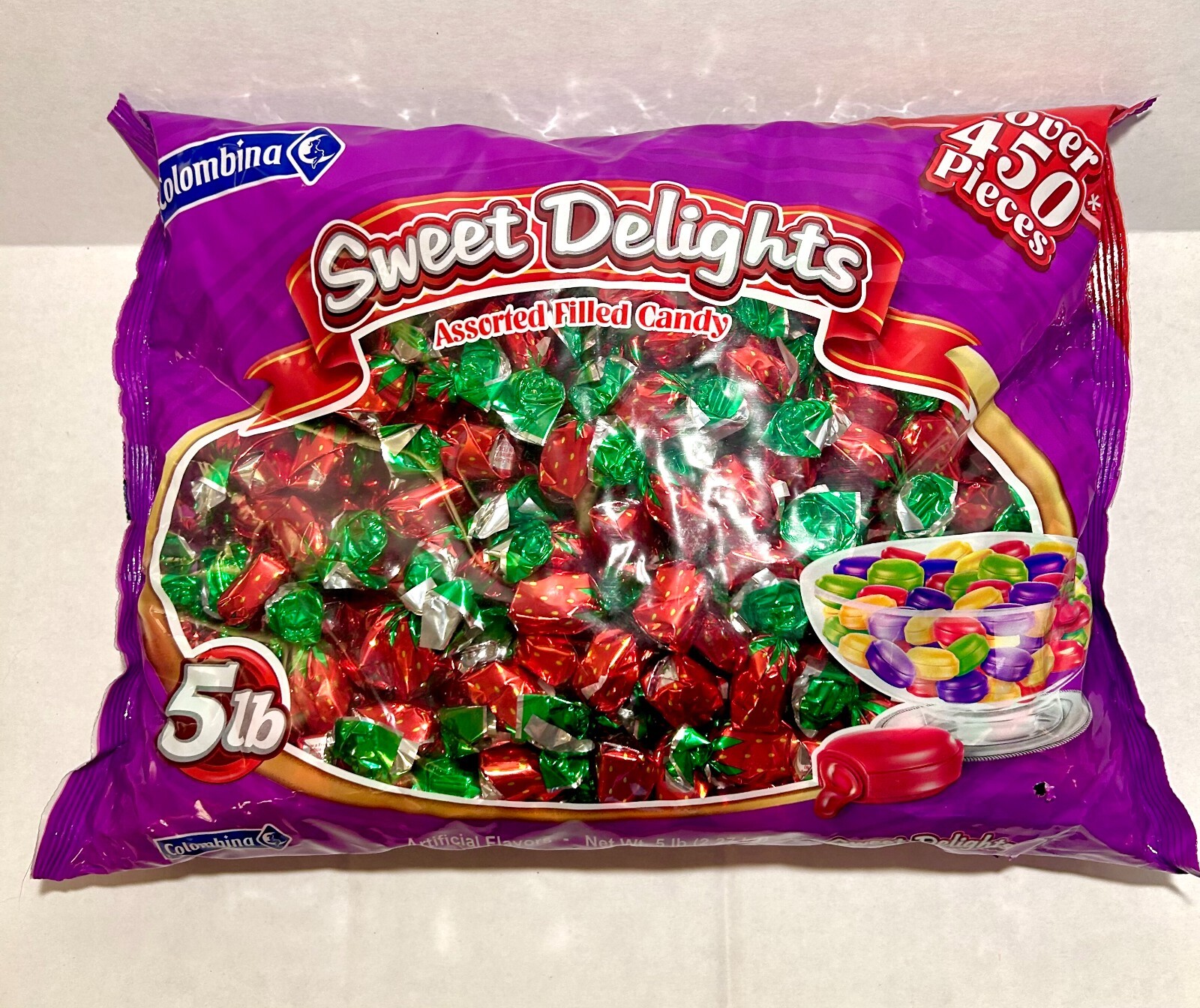 Strawberry Filled Bon Bons Bulk Hard Candy 1LB 2LB 3LB 4LB 5LB 10LB Bonbons