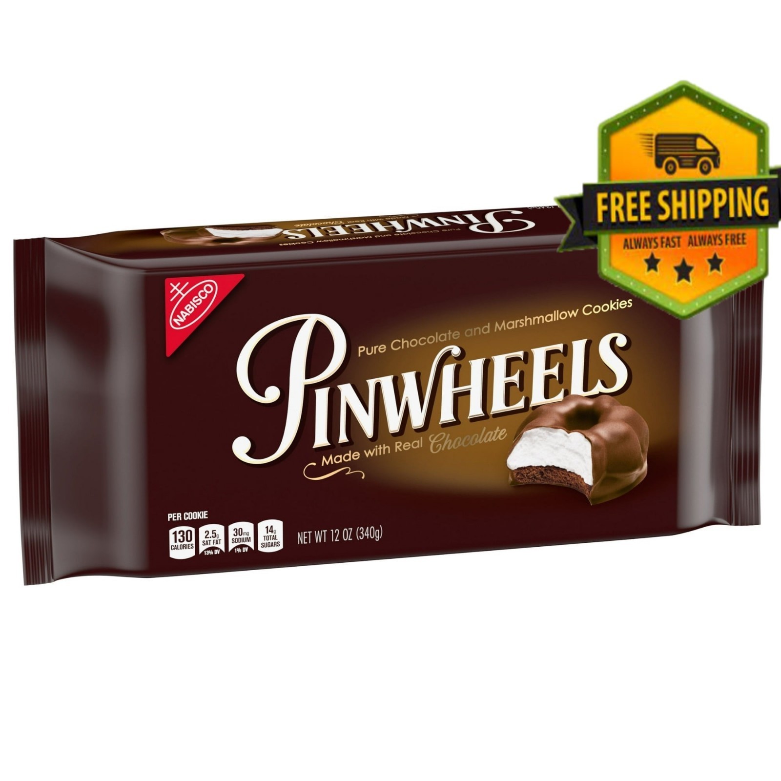 Pinwheels Pure Chocolate & Marshmallow Cookies – 12 oz