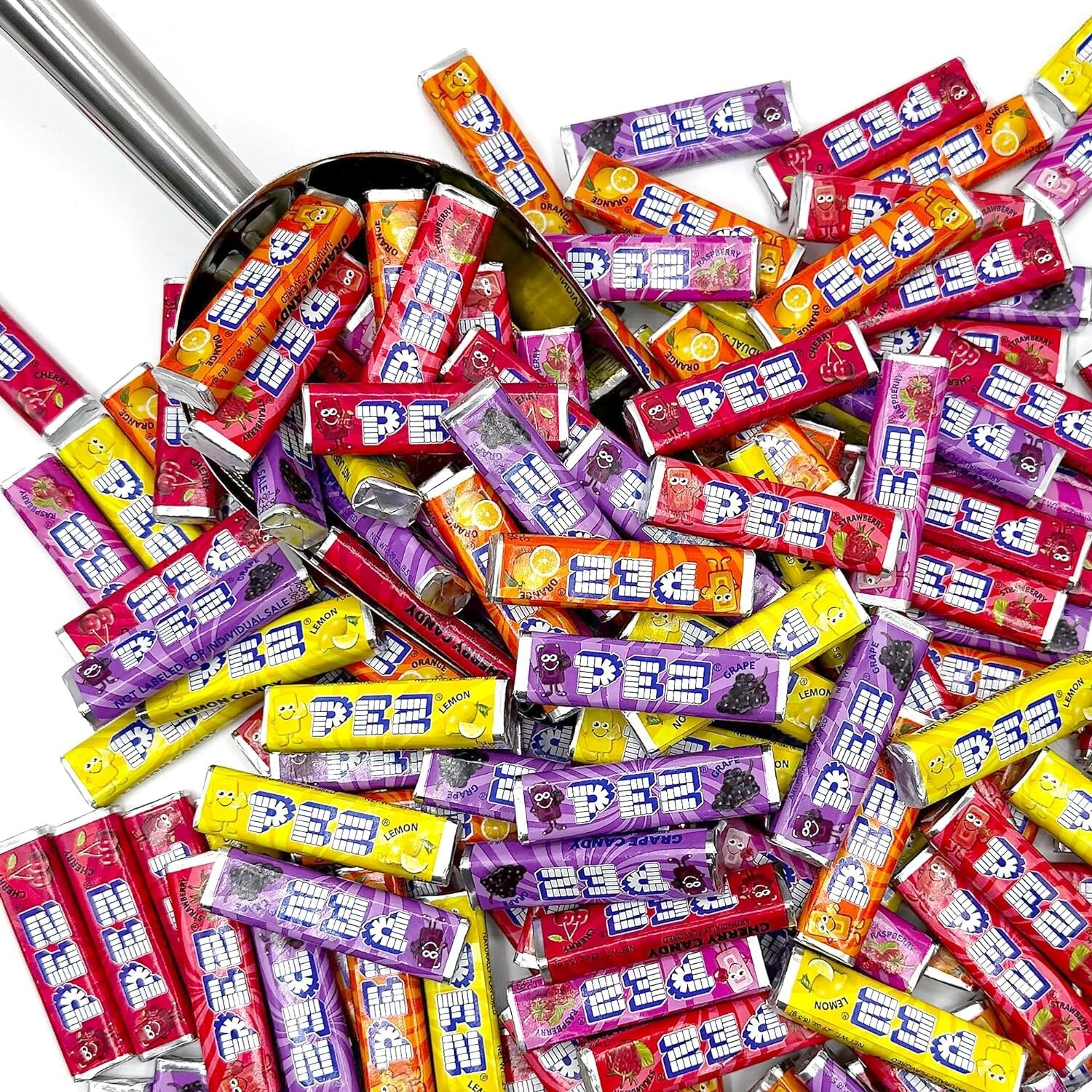 PEZ Candy Refills, 6 Assorted Fruit Flavors, Bulk & Delicious Candy (5 Pounds)