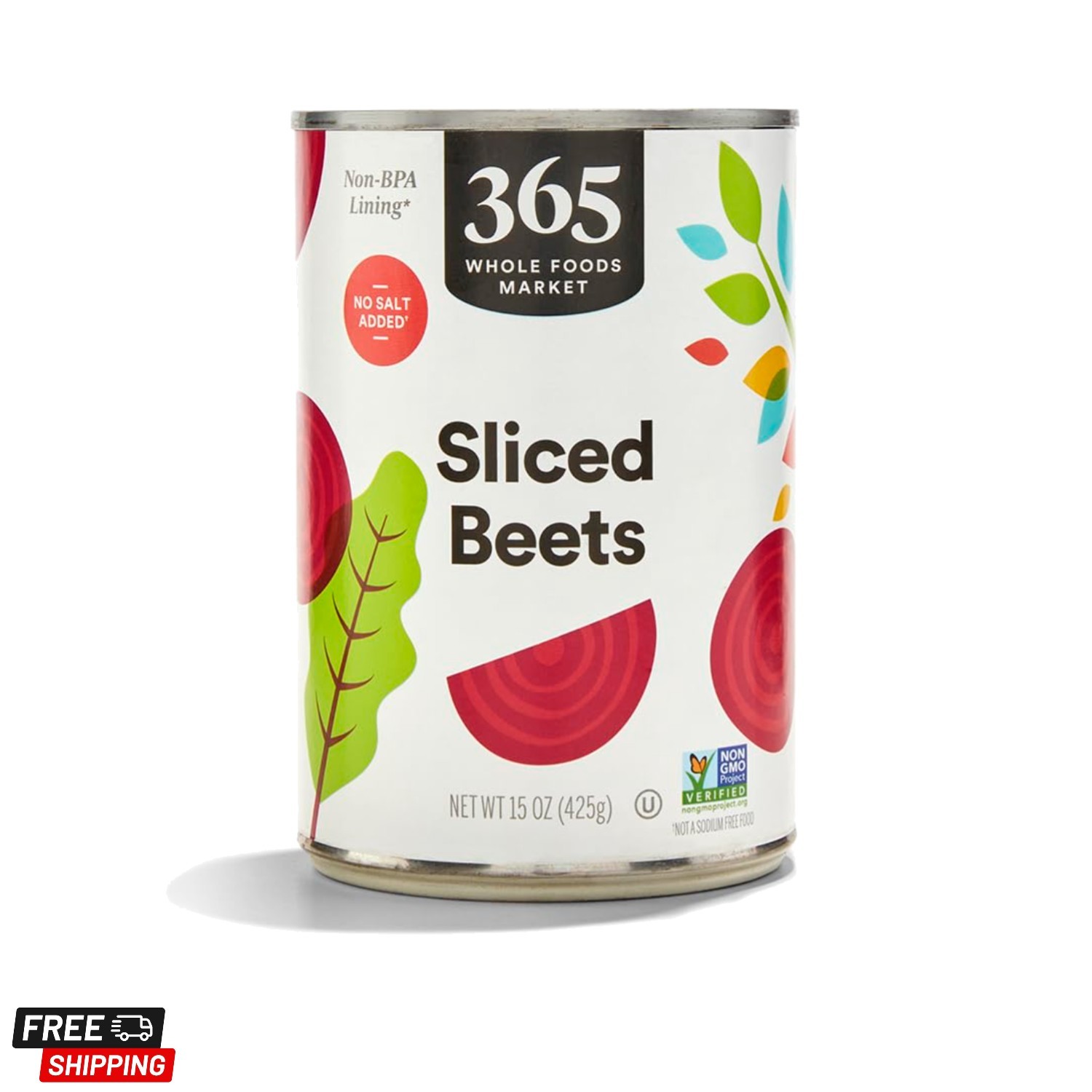 Sliced Beets No Salt Added, 15 oz Pack of 6