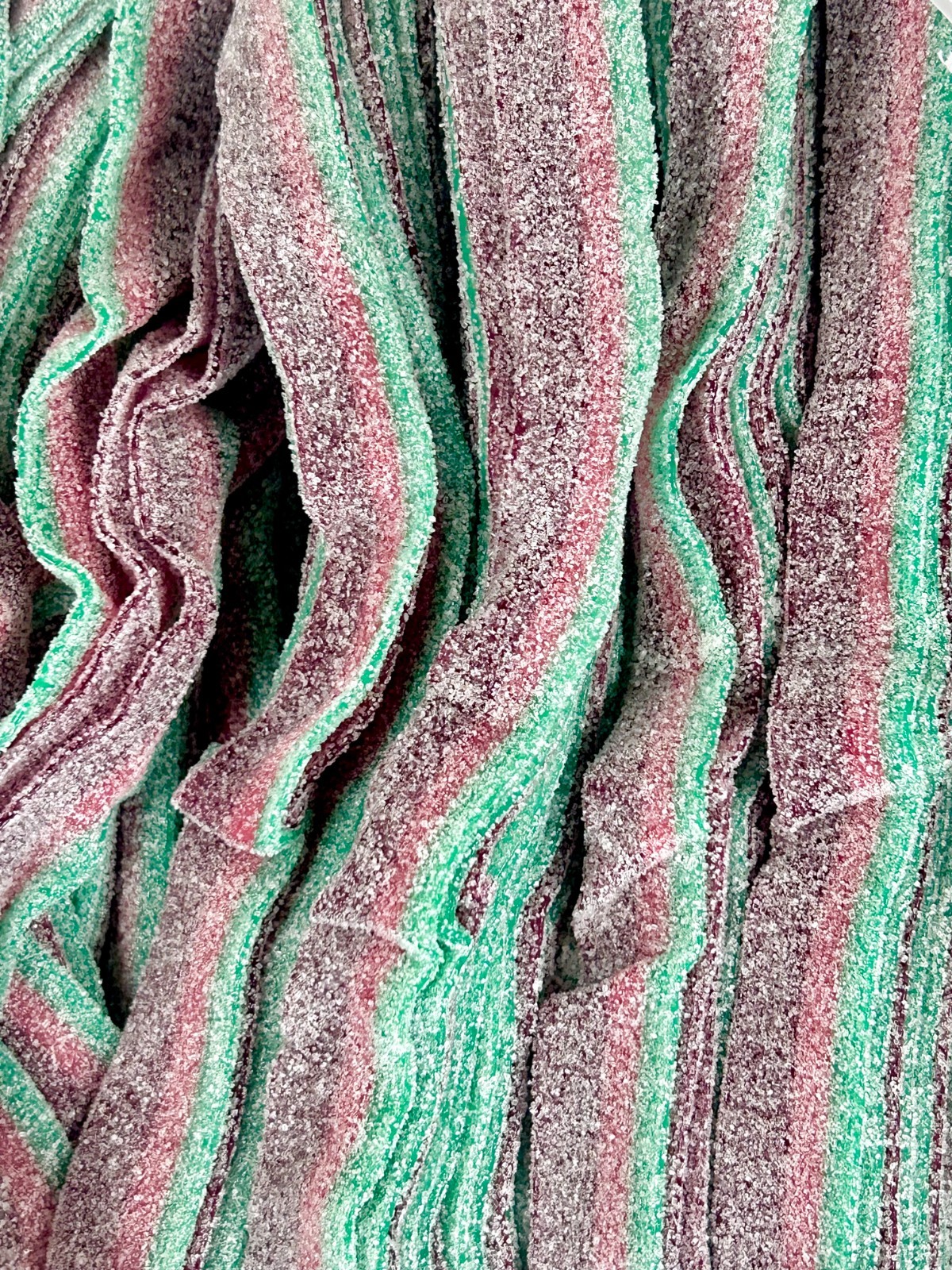 Sour Power Belts Candy Bulk Watermelon Flavor *Pick SIze* Packed Fresh Daily