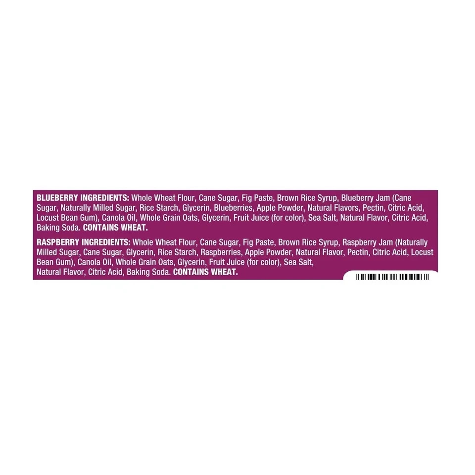 Nature’s Bakery Blueberry and Raspberry Variety Fig Bars (2 oz., 32 ct.)