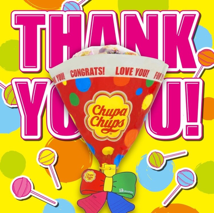 Japanese 12Chupa Chups Lollipops Flower bouquet Ramune…4flavor random set Candy