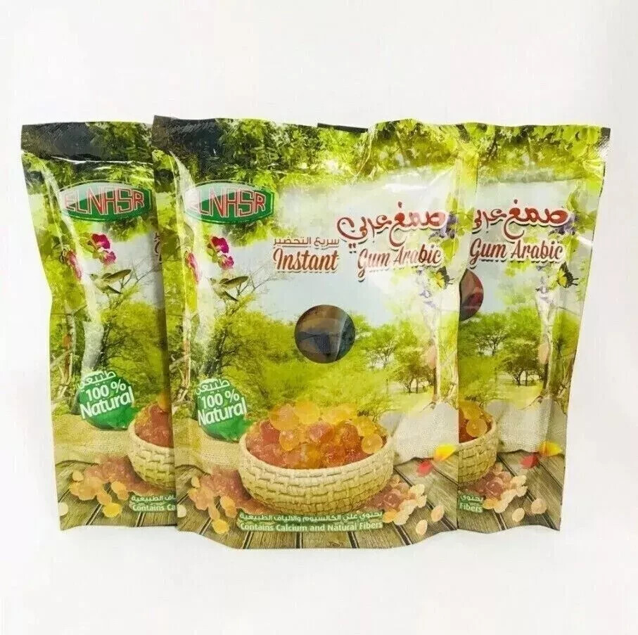 Elnasr Instant Arabic Gum Powder ( 6 Packs X 150 gm ) صمغ عربي